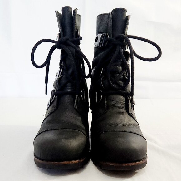 Sorel Joan of Arctic Wedge Lace Up Mid Boots - Picture 3 of 6